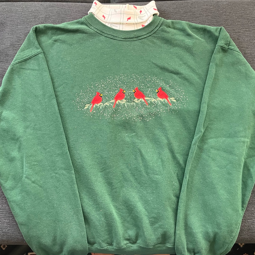 SOLD Vintage cardinal turtleneck sweater